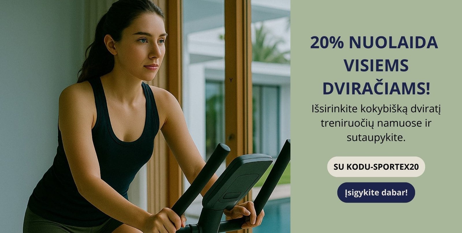 Nuolaidos baneris nuolaidos dviračiams